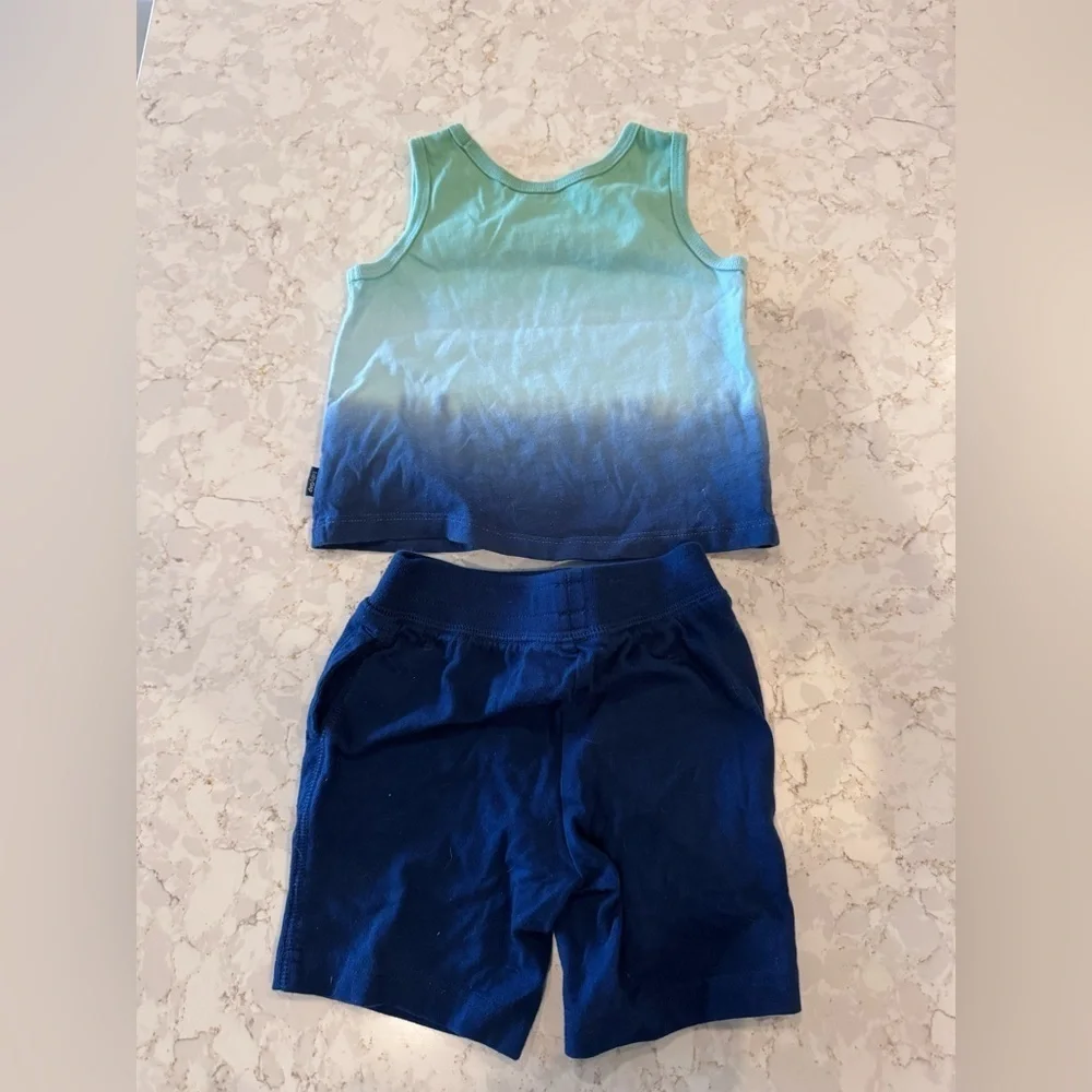 6-12M - Gap - Blue Ombre Tank Top and Shorts Set